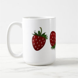 Caneca De Café Painel de Morango