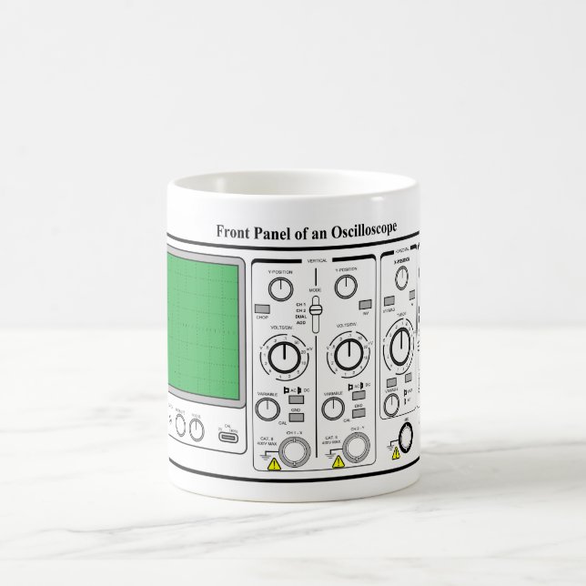 Caneca De Café Painel frontal de um verificador da tensão do (Centro)