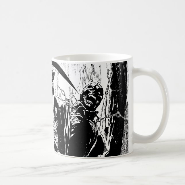 Caneca De Café Painel Lanterna Preta - Preto e Branco (Direita)