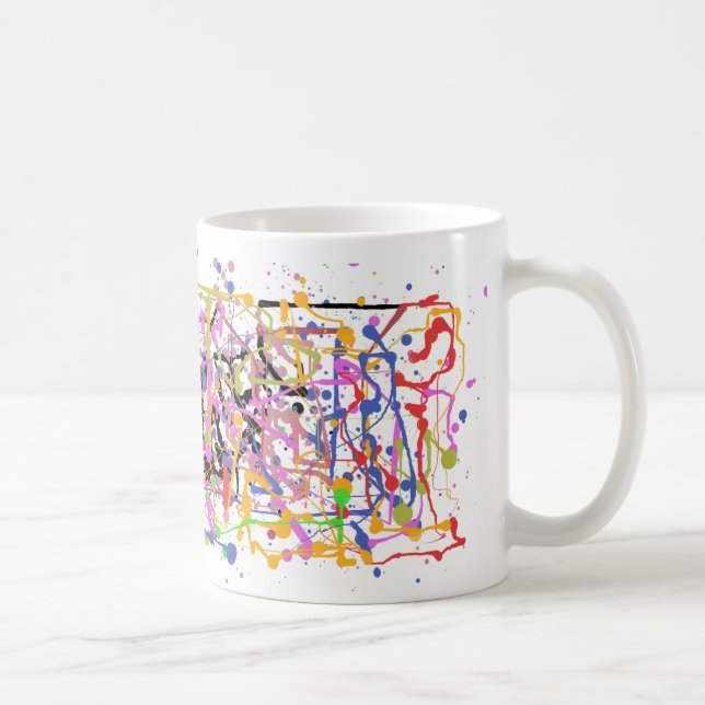 Caneca De Café Paint Splatter (Direita)