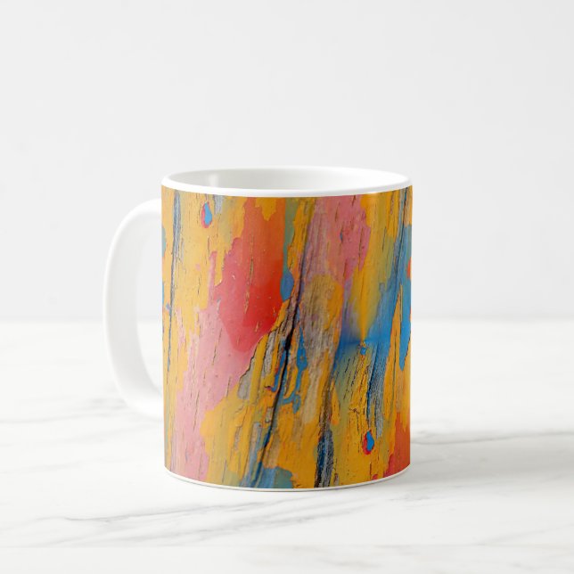 Caneca De Café Paint Splatter colorido (Frente Esquerda)