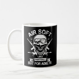 Caneca De Café Paintball Airsoft Para Adultos Atiradas De Armas D