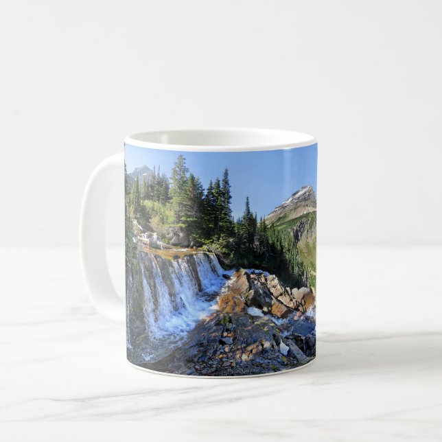 Caneca De Café Paiota Falls - Parque Nacional Glacier (Frente Esquerda)