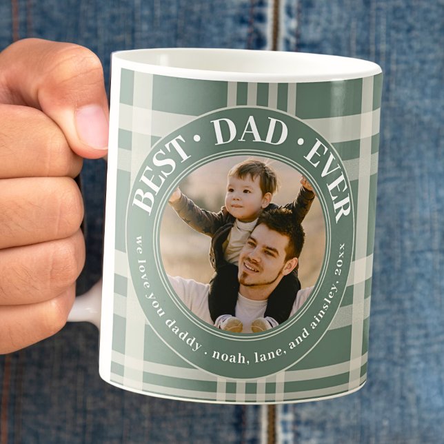 Caneca De Café Pais de Fotografias Personalizadas da Xadrez de Bu (Criador carregado)