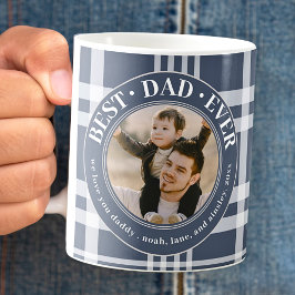 Caneca De Café Pais de Fotografias Personalizadas da Xadrez de Bu