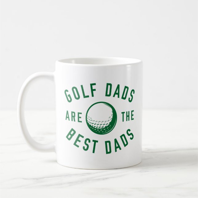 Caneca De Café Pais De Golfe São Os Melhores Pais (Esquerda)