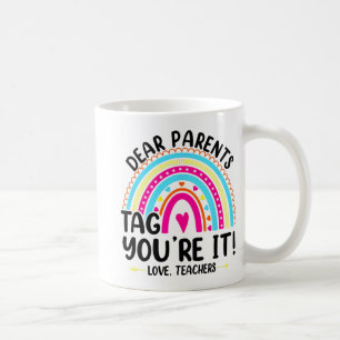 Caneca De Café Pais dizem que você ama professores Engraçados Pro