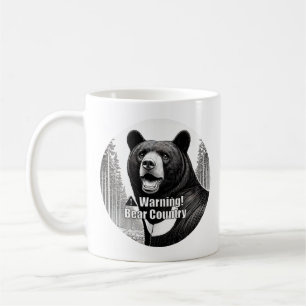 Caneca De Café País do Urso de Aviso