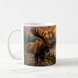 Caneca de Café País dos Alces Fryeburg Maine