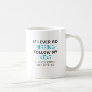 Caneca De Café Pais Engraçados Se Eu Desaparecer Siga Meus Filhos