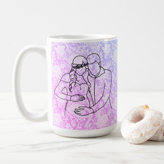 Caneca De Café Pais Futuros Renda Falsa (Com Donut)