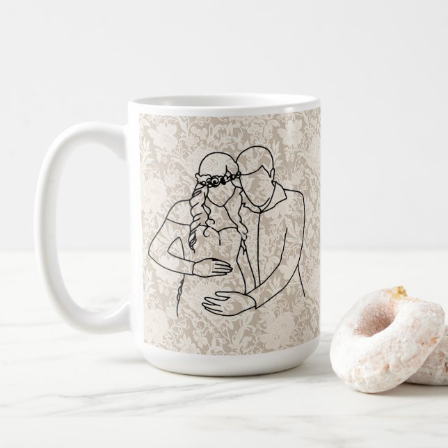 Caneca De Café Pais Futuros Renda Falsa (Com Donut)