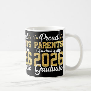 Caneca De Café Pais Orgulhosos De Um Graduado Da Turma De 2026 Gr