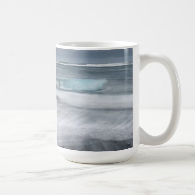 Caneca De Café Paisagem agitada com gelo, Islândia (Direita)