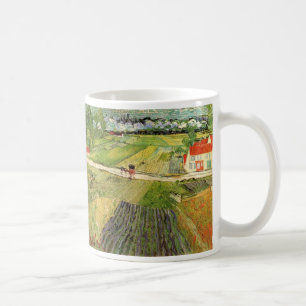 Caneca De Café Paisagem, Carruagem e Trem por Vincent van Gogh