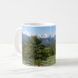 Caneca De Café Paisagem Cênica da Vista da Montanha Rochosa