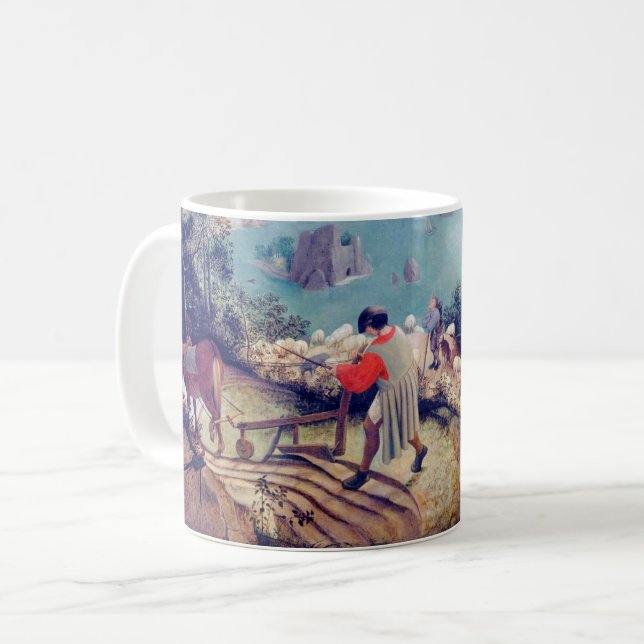 Caneca De Café Paisagem com queda de Ícaro, Pieter Bruegel (Frente Esquerda)