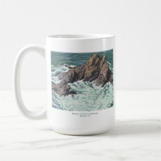 Caneca De Café Paisagem Costeira da Califórnia em Mendocino;