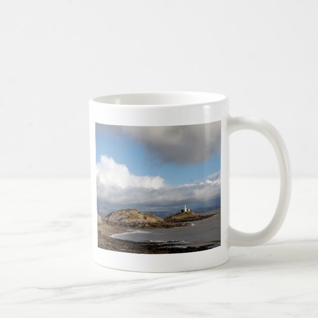 Caneca De Café Paisagem costeira e farol (Direita)