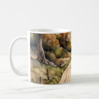 Caneca De Café Paisagem da Estrada Sunset Country