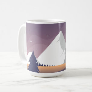 Caneca De Café Paisagem da Floresta de inverno