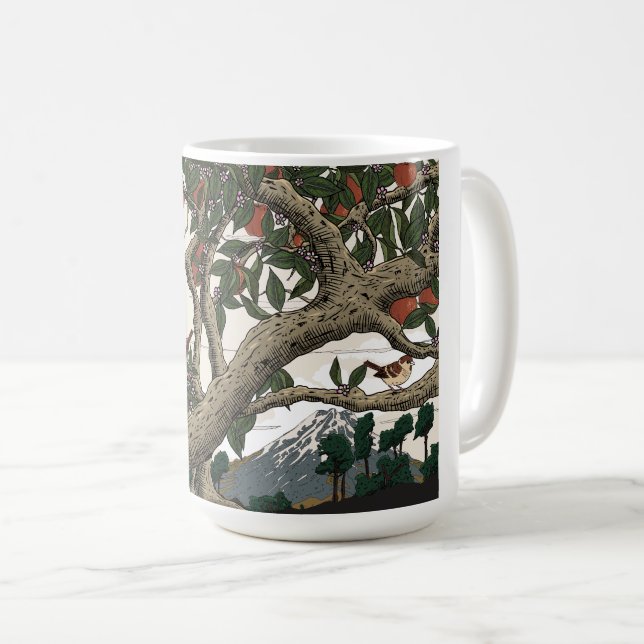 Caneca De Café Paisagem da Macieira (Frente Esquerda)