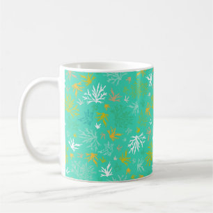 Caneca De Café Paisagem de Coral Submarino Tropical