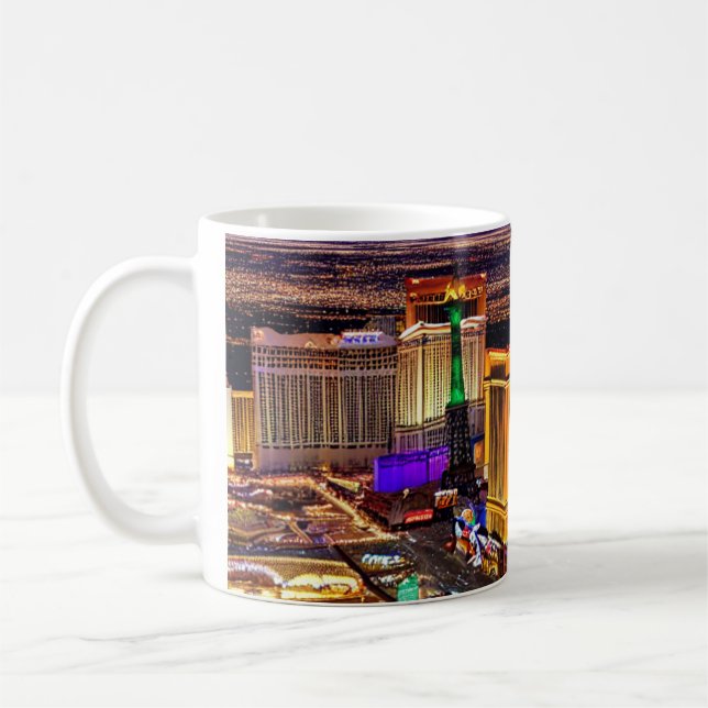 Caneca De Café Paisagem de Las Vegas em Nevada (Esquerda)