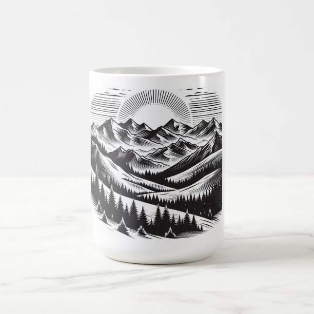 Caneca De Café Paisagem de montanha (Centro)