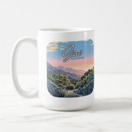 Caneca De Café Paisagem de Montanhas Topa Topa da Califórnia em O