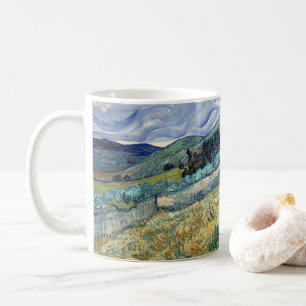 Caneca De Café Paisagem de Santo-Rémy por Vincent Van Gogh
