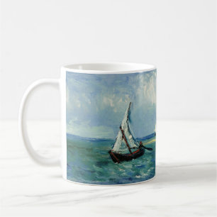 Caneca De Café Paisagem de Van Gogh, Arte de Vintagem Náutica Fr