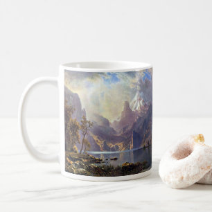 Caneca De Café Paisagem de Vintage, Lago Tahoe, por Albert Bierst