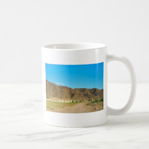Caneca De Café Paisagem desértica em Almeria, Andaluzia, Espanha