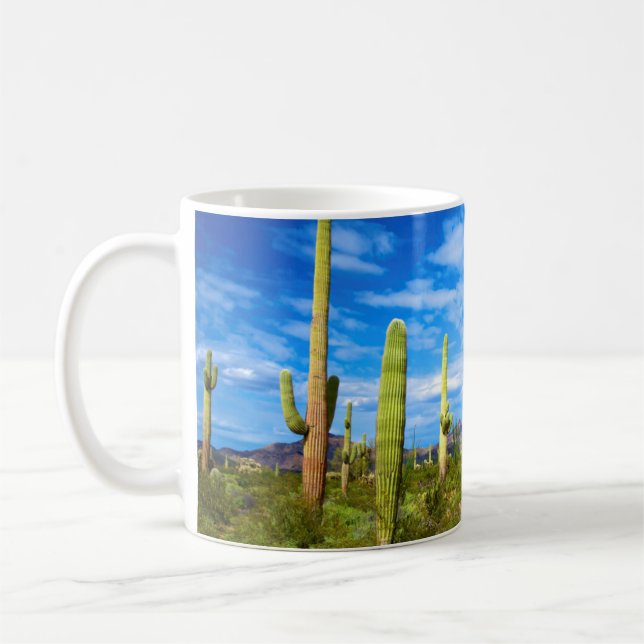Caneca De Café Paisagem do cacto do deserto, Arizona (Esquerda)