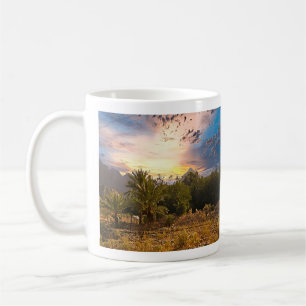 Caneca De Café Paisagem do deserto dos Emirados Árabes Unidos no