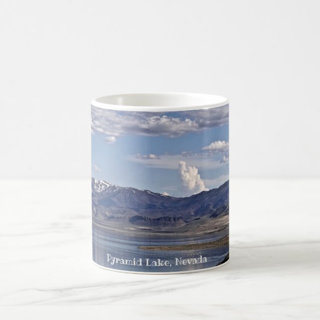 Caneca De Café Paisagem do Lago Pyramid Nevada (Centro)