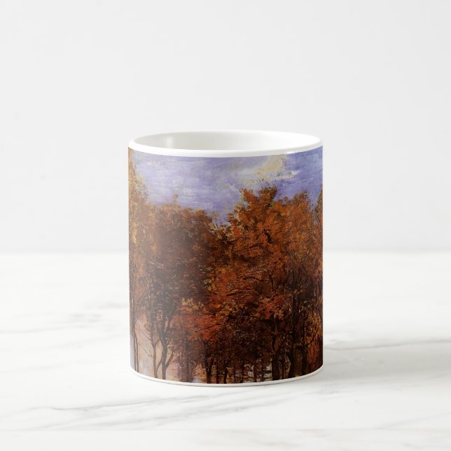 Caneca De Café Paisagem do outono por Vincent van Gogh (Centro)