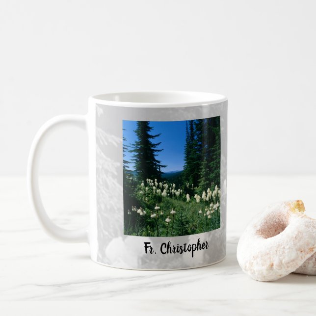 Caneca De Café Paisagem do Padre Personalizada (Com Donut)