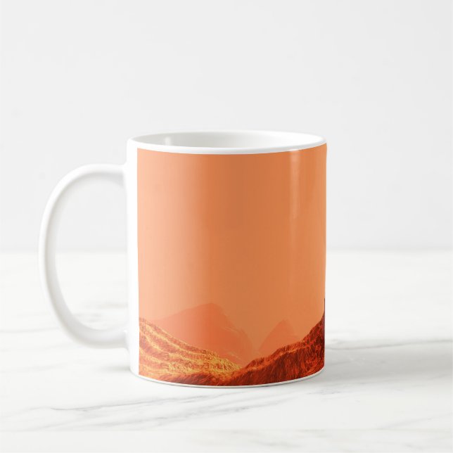 Caneca De Café Paisagem do Planeta Marte (Esquerda)