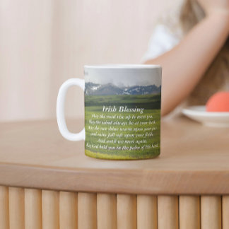 Caneca De Café Paisagem do Vale Verde da Irlanda