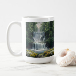 Caneca De Café Paisagem em Cascata