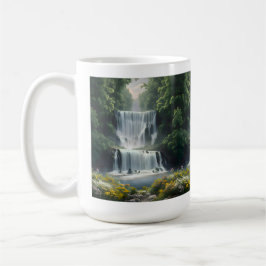 Caneca De Café Paisagem em Cascata