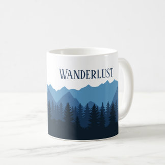 Caneca de Café Paisagem Florestal Montanhosa Wande