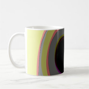 Caneca De Café Paisagem Interior - Arte Surreal Orgânica Abstrata
