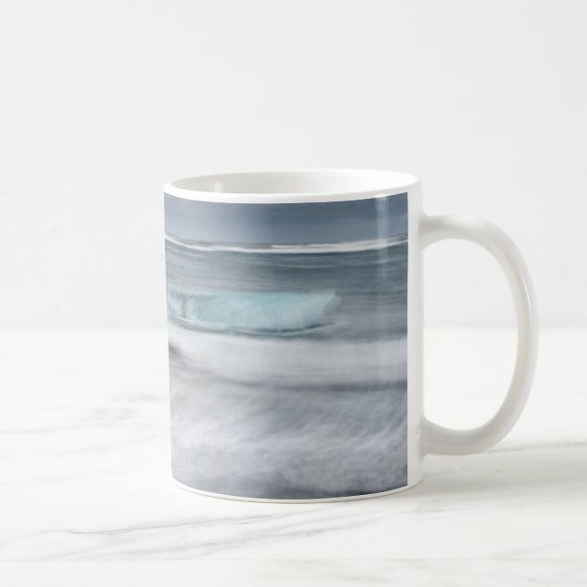 Caneca De Café Paisagem Marítima Áspera com gelo, Islândia (Direita)