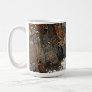 Caneca De Café Paisagem Marítima de Falésias Costeiras Dramáticas
