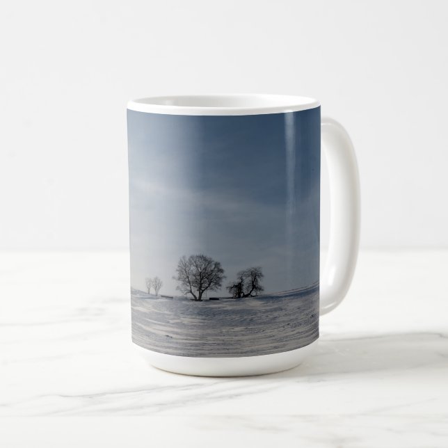 Caneca De Café Paisagem nevada   (Frente Esquerda)