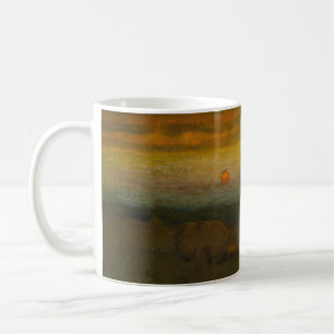 Caneca De Café Paisagem noturna por George Inness (1889)