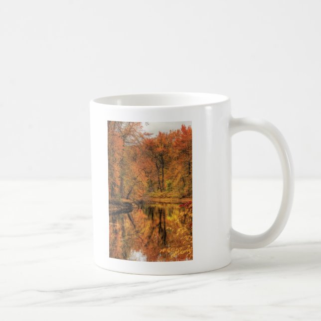 Caneca De Café Paisagem - Outono em Nova Jersey (Direita)